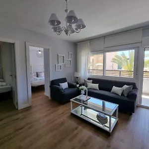  Apartamento Aguadulce, Apto Santa Monica 2 Hab Con Terraza, Aire, Wifi, A 5 Min De La Playa España